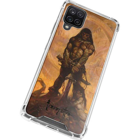 Frazetta Barbarian Galaxy A12 Clear Case